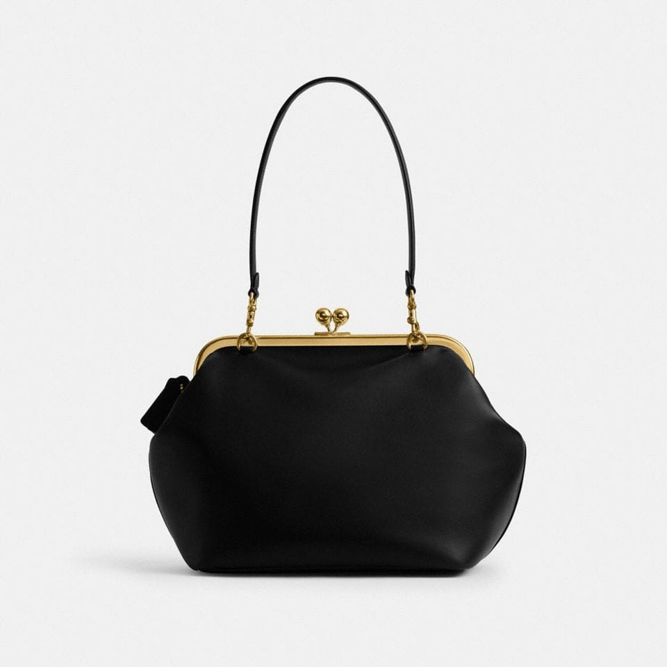 Coach Kisslock Frame Bag 27 Brass Black