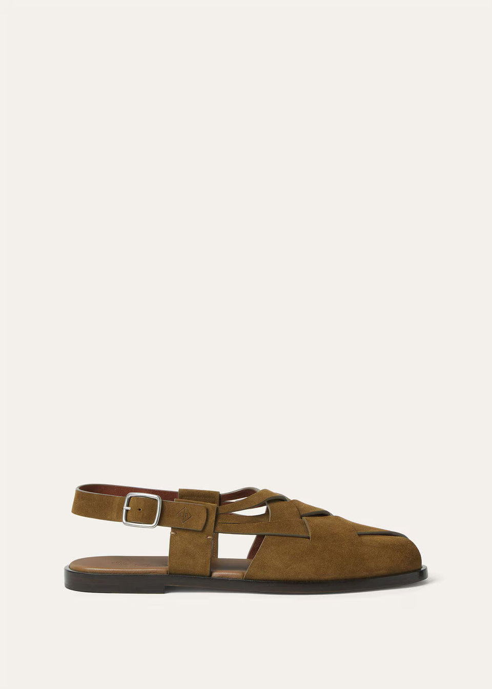 LoroPiana Peter Walk Sandal Black Coffee