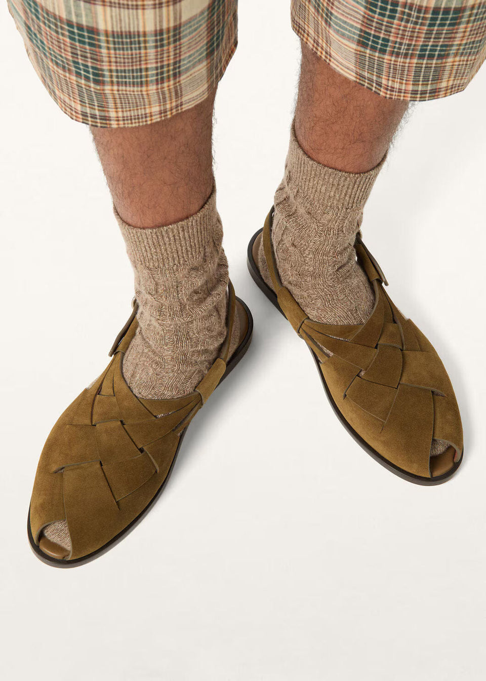 LoroPiana Peter Walk Sandal Black Coffee