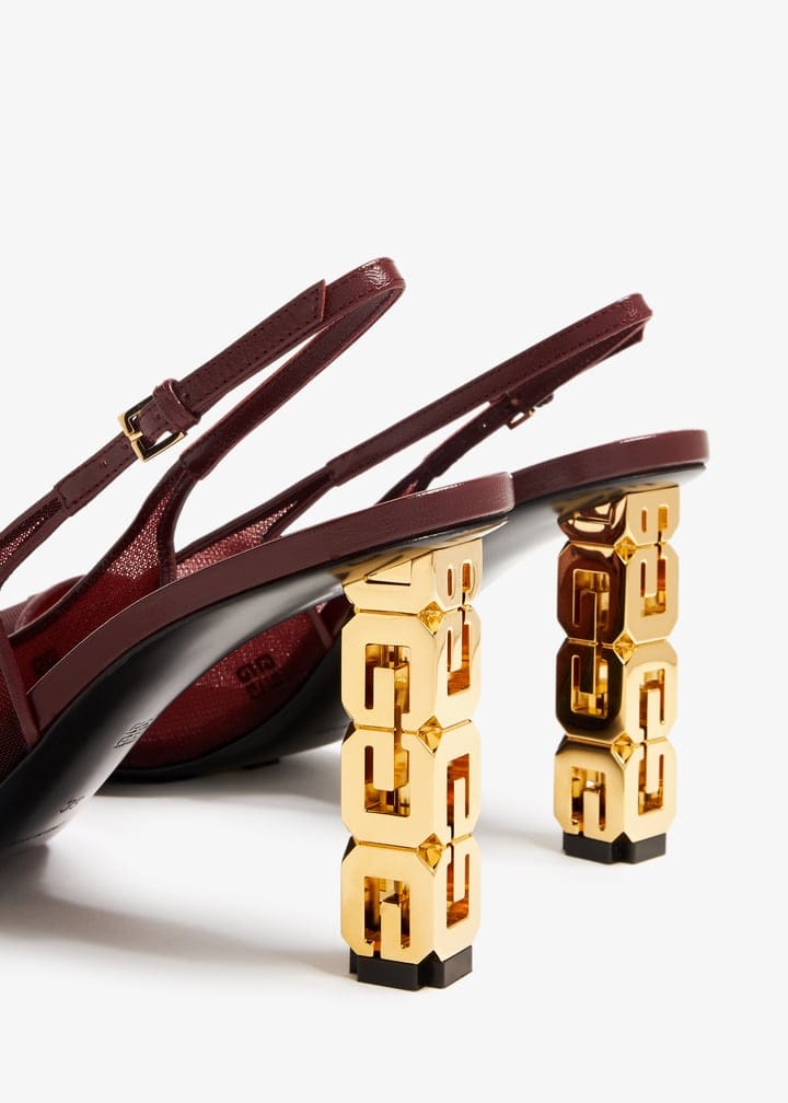 G Cube slingback pumps