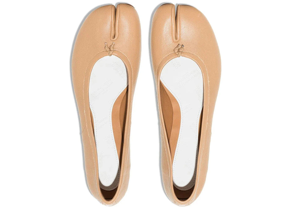 Maison Margiela Tabi Ballerina Flats Nude Womens