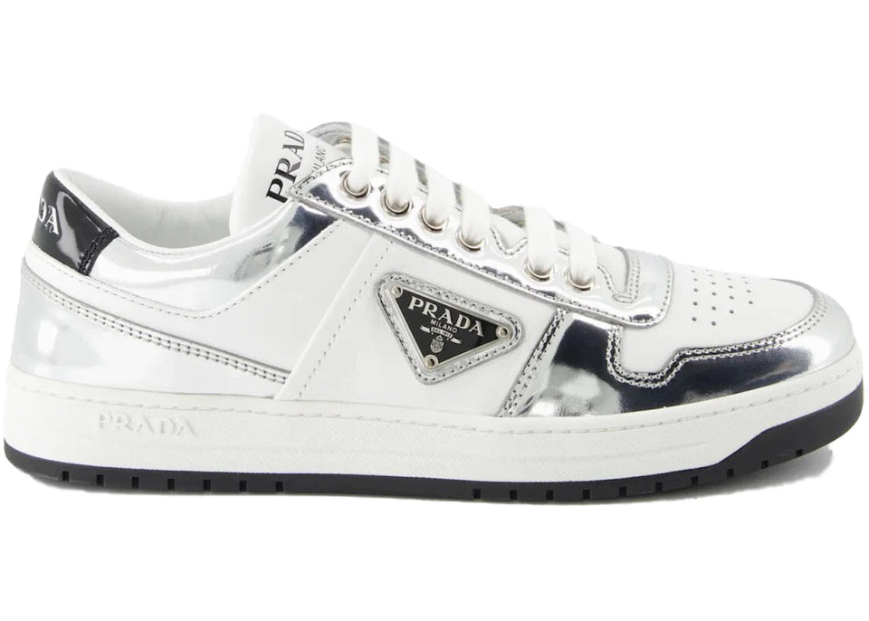 Wmns Prada Downtown Leather 'Silver White'