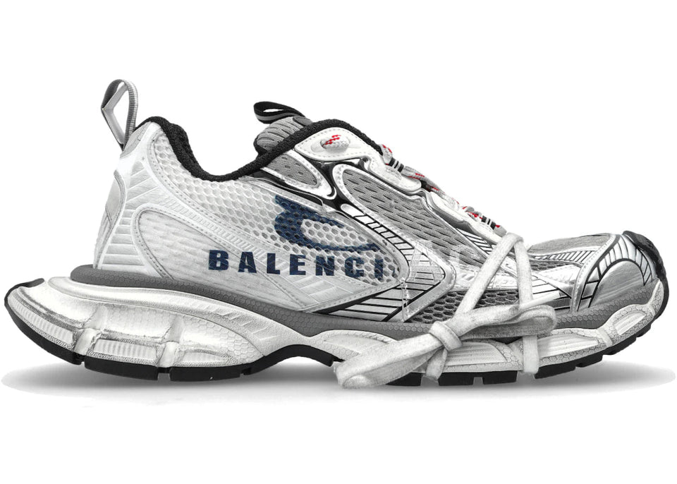 Balenciaga 3XL Split Logo Sneaker In White
