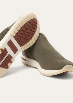 LoroPiana 360 LP Flexy Walk Sneaker Military Summer