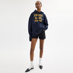 Coach Horse And Carriage Hoodie Navy Blue