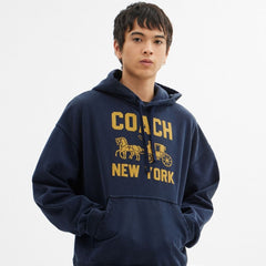 Coach Horse And Carriage Hoodie Navy Blue