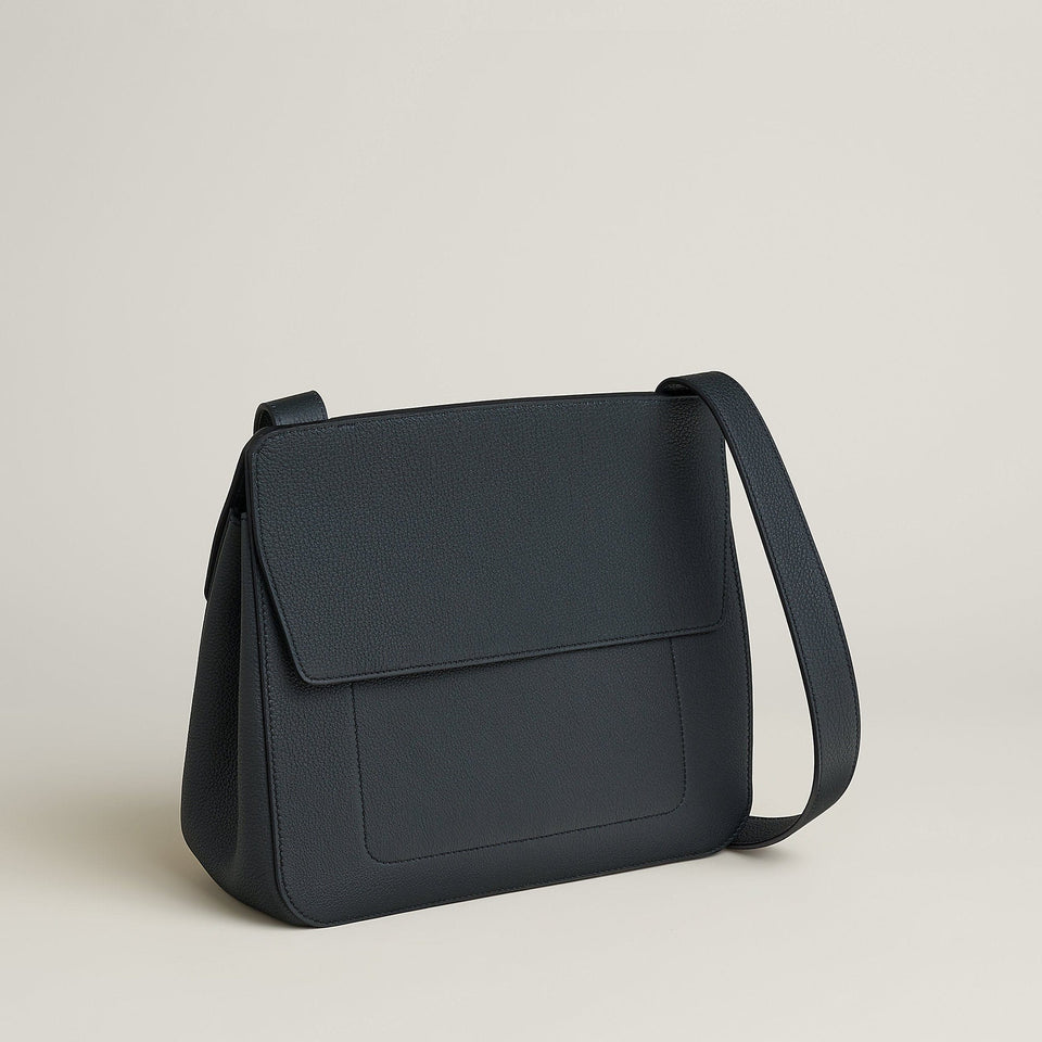 Hermes Mali Selle Pm Messenger Bag Noir