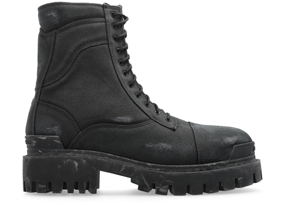 Balenciaga Combat Strike 20Mm Boot Black