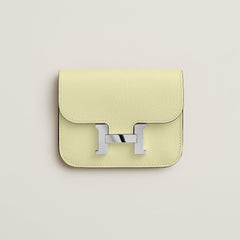 Hermes Constance Slim Wallet Bleu Saphir