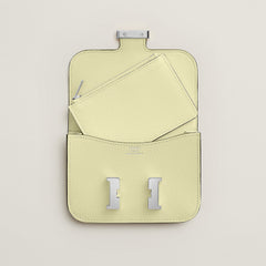 Hermes Constance Slim Wallet Bleu Saphir