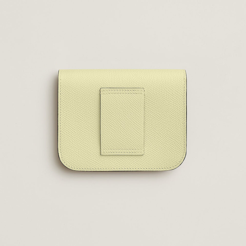 Hermes Constance Slim Wallet Bleu Saphir