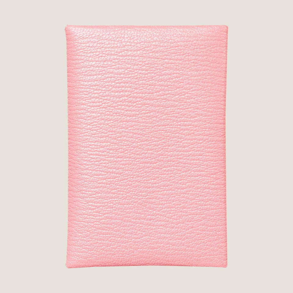 Hermes Calvi Card Holder Toupe