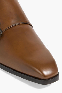 Tod's Leather Monk-Strap Shoes Brown