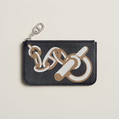 Hermes Zipengo Chaine D'Ancre Card Holder Bton