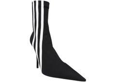 Balenciaga X Adidas Knife Booties Black White Womens