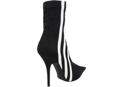 Balenciaga X Adidas Knife Booties Black White Womens