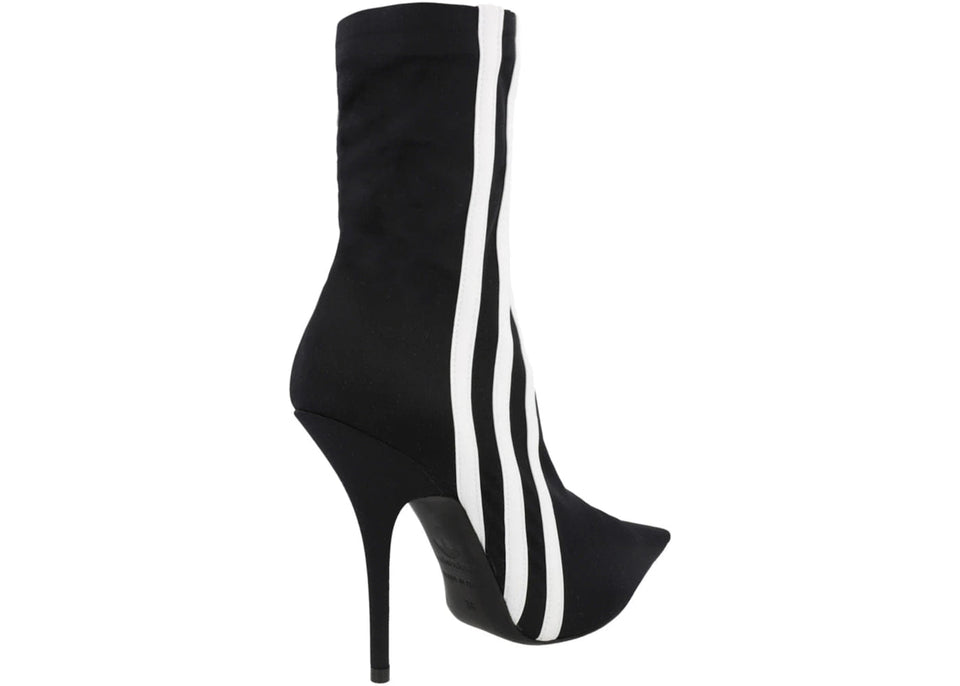 Balenciaga X Adidas Knife Booties Black White Womens