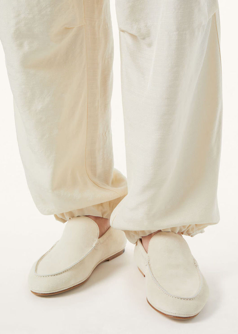 LoroPiana Summer Anton Walk Loafer Yogurt