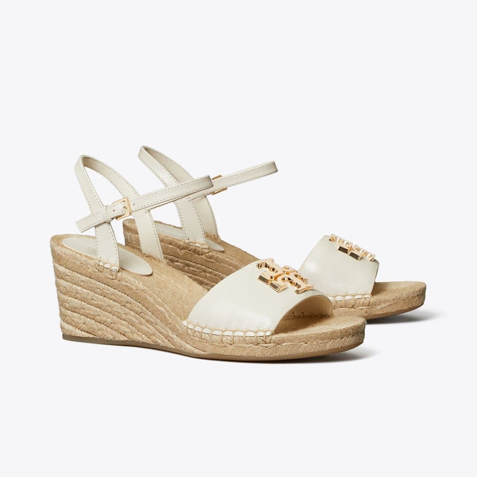 Tory Burch Eleanor Wedge Espadrille LIGHT CREAM / GOLD