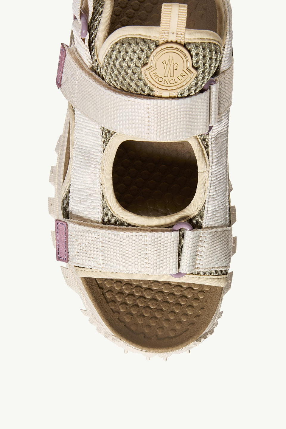 Moncler Trailgrip Vela Sandals White Ivory