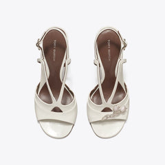 Tory Burch Twisted Heel Sandal MARSHMALLOW