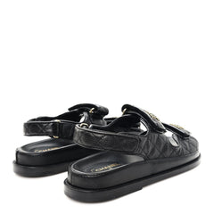Grained Calfskin Velcro Dad Sandals
