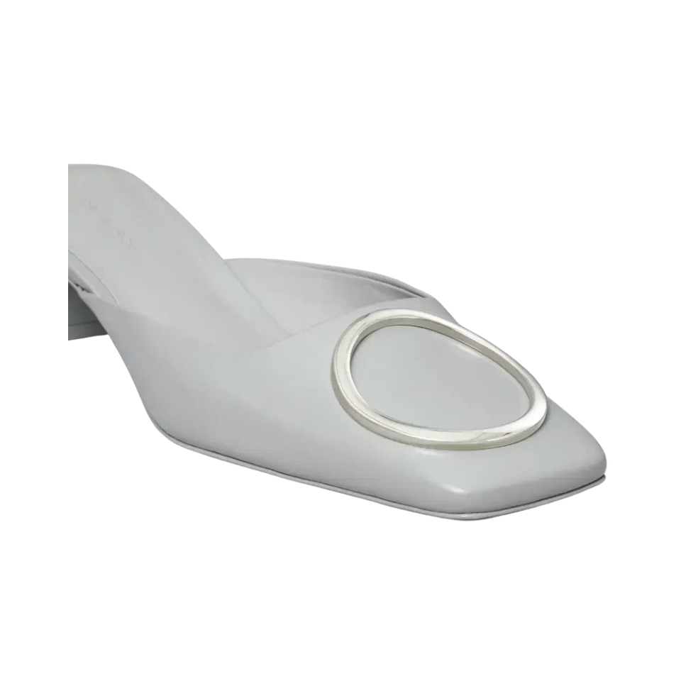 Tory Burch Ring Heeled Mule Silver