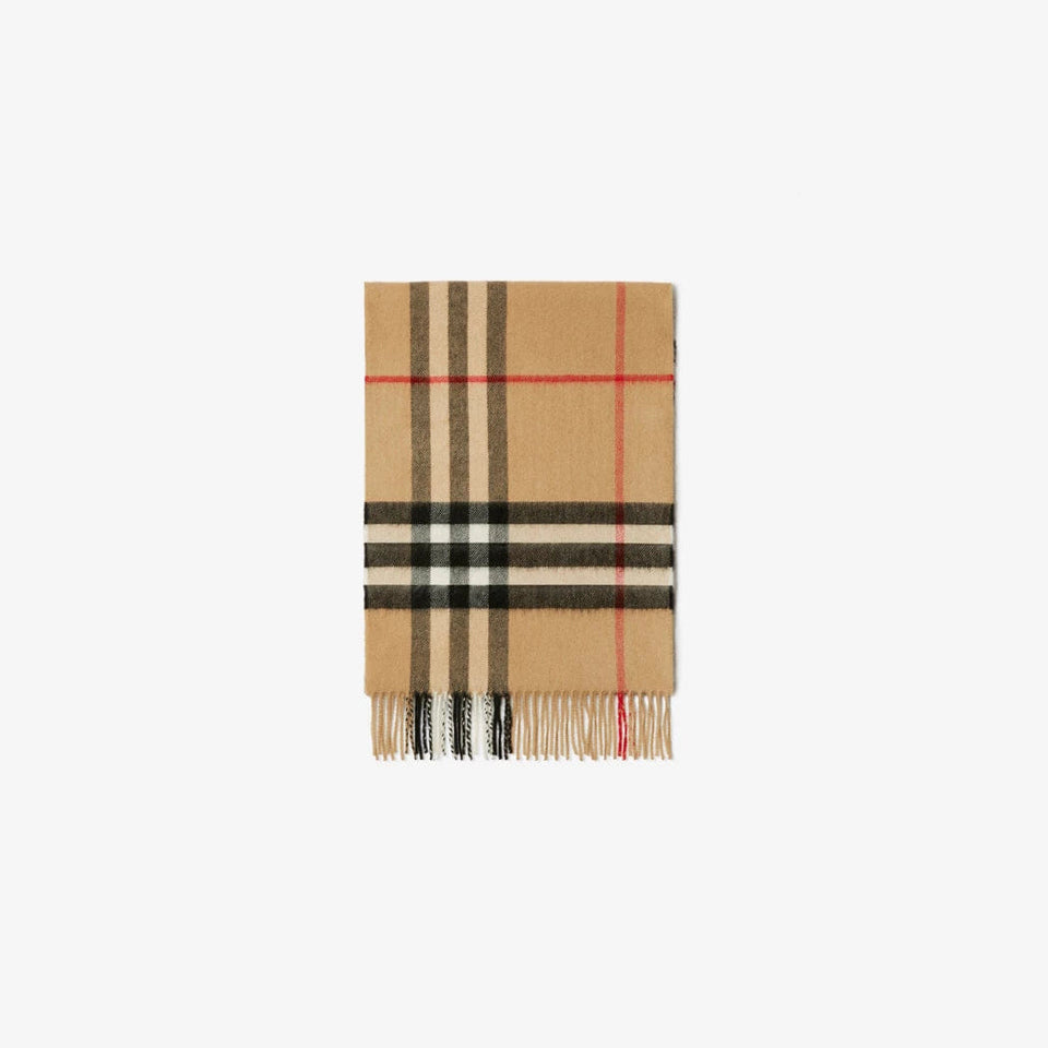 Check Cashmere Scarf