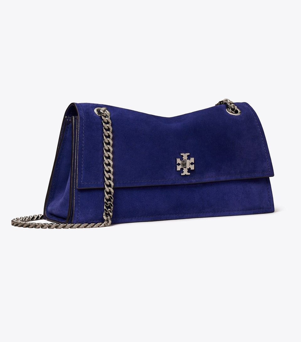 Kira Turnlock Suede Shoulder Bag