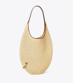 Pierced Soft Raffia Bag