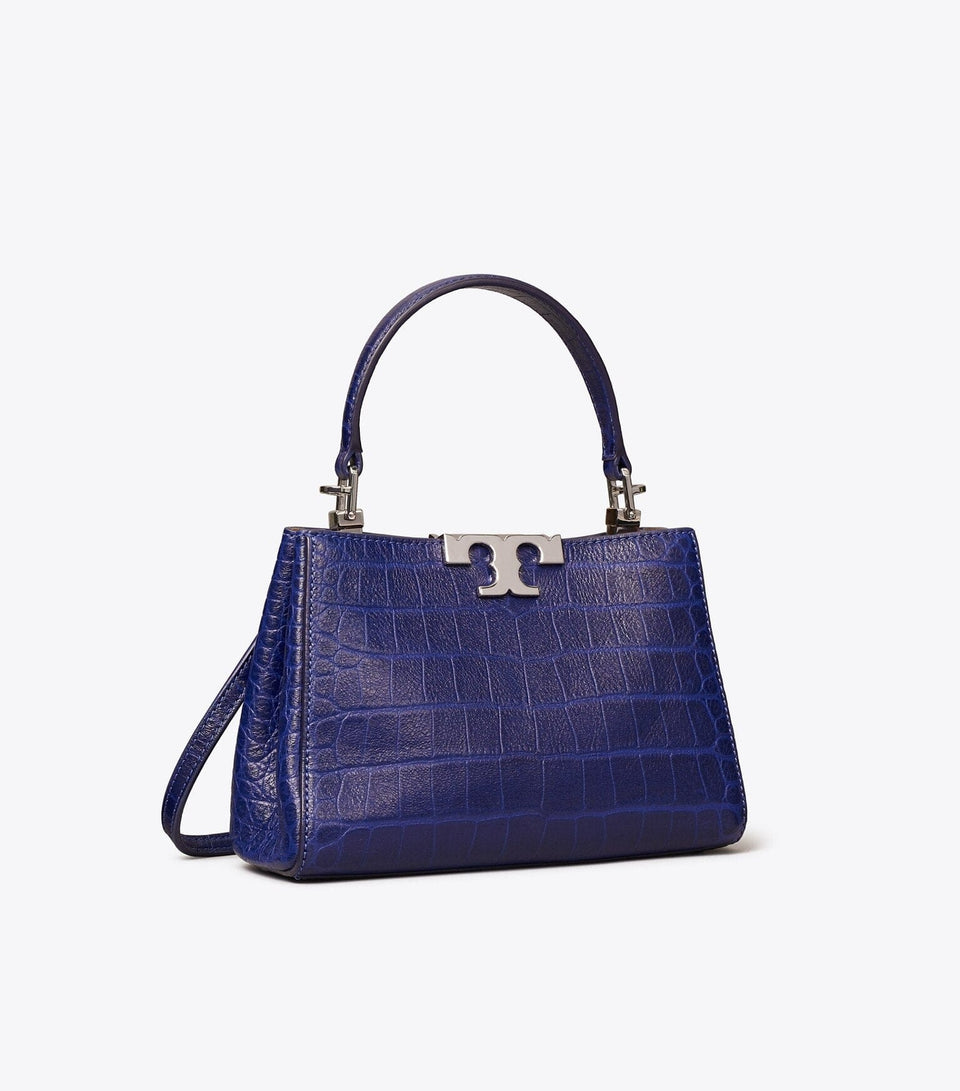 Mini Eleanor Soft Croc-Embossed Satchel