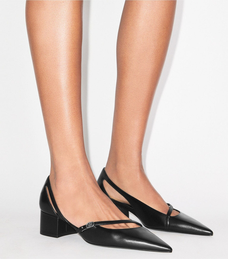 Double T Buckle D'Orsay Pump