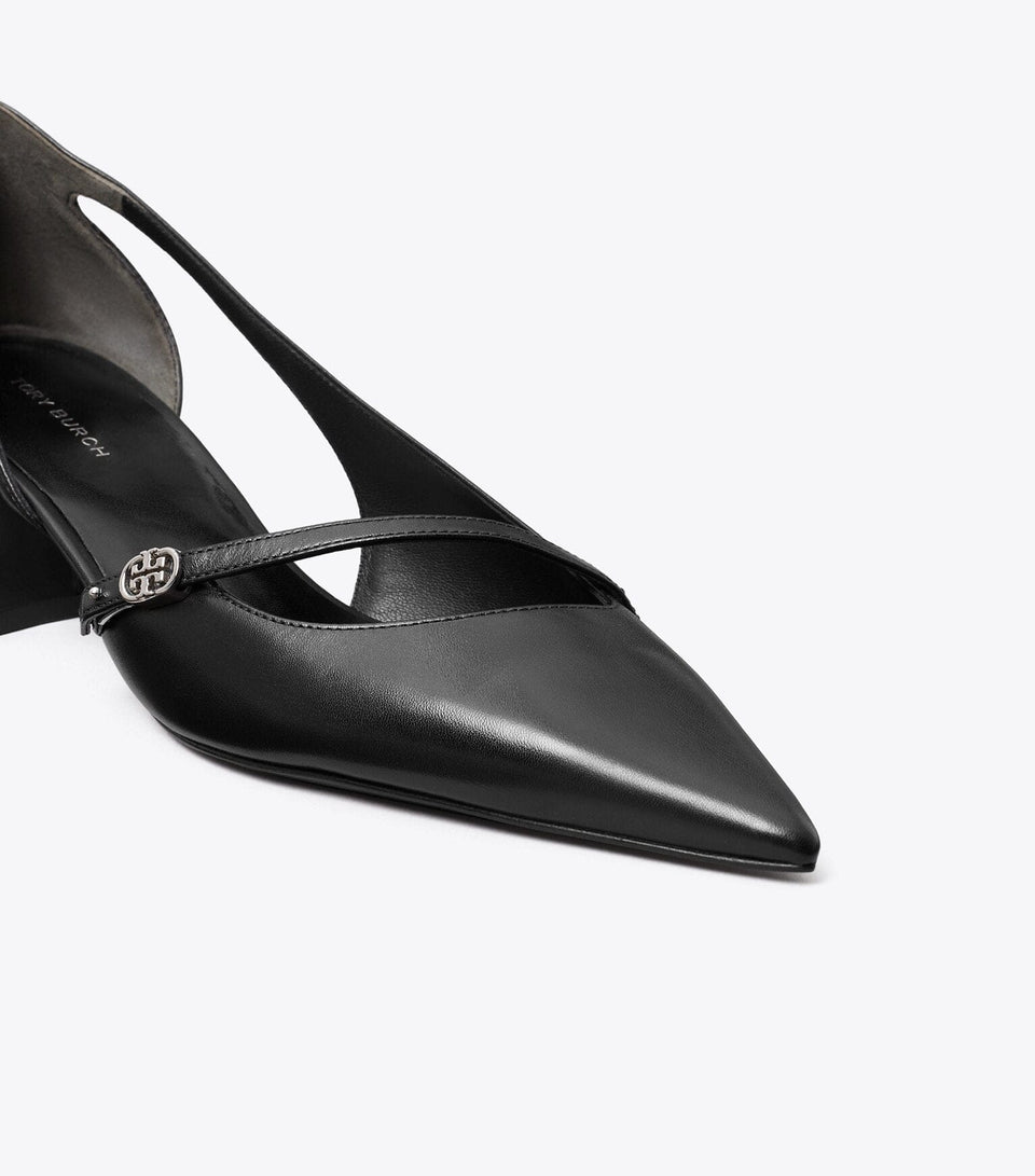 Double T Buckle D'Orsay Pump