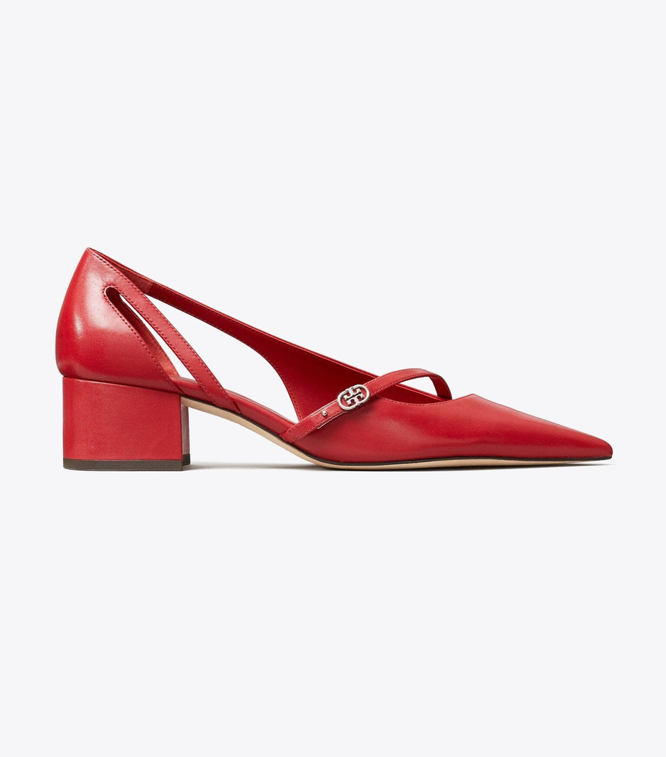 Double T Buckle D'Orsay Pump