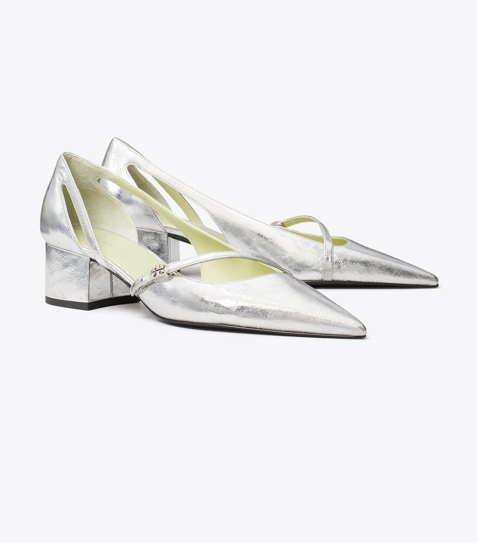 Double T Buckle D'Orsay Pump