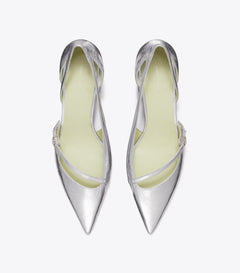 Double T Buckle D'Orsay Pump