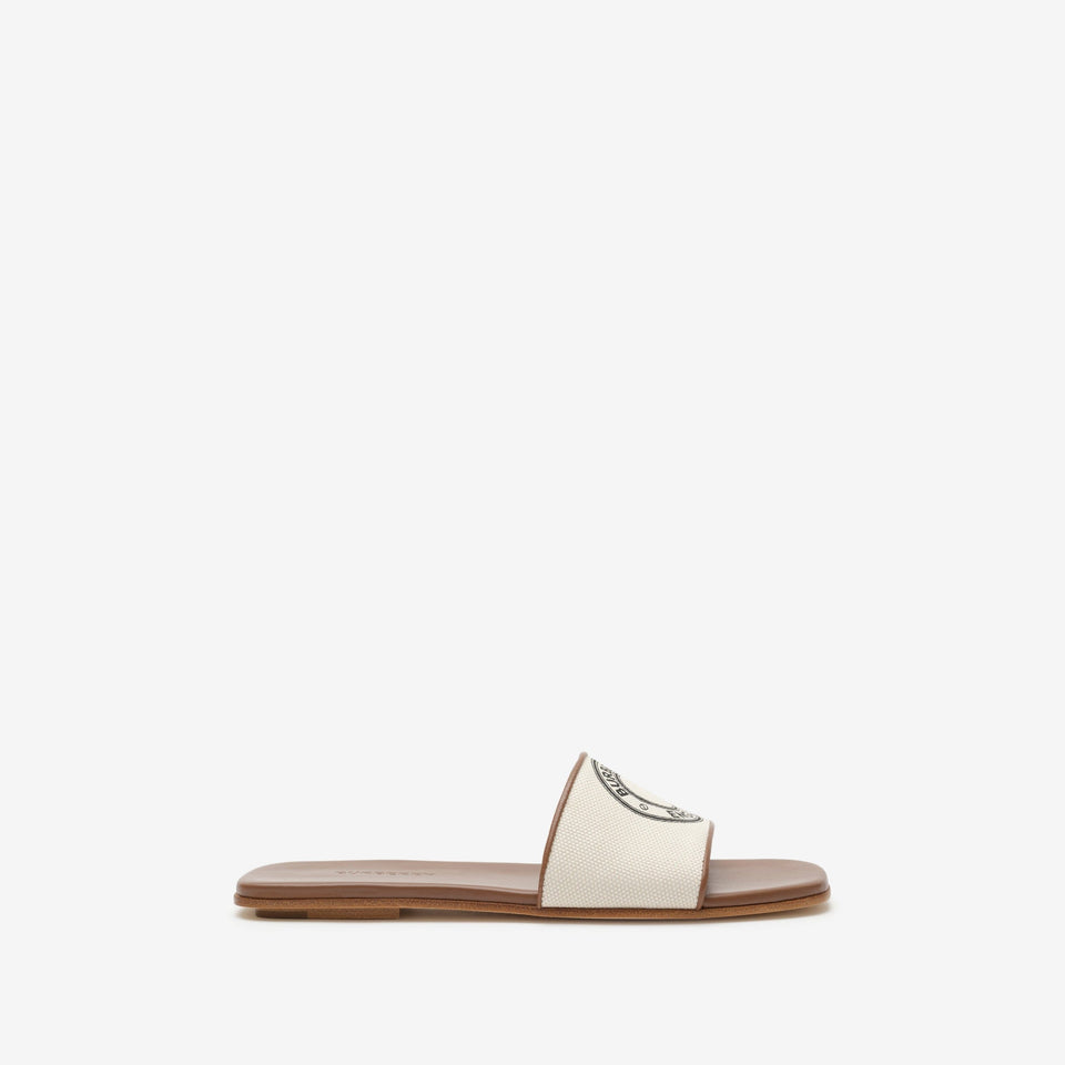 Burberry Logo Graphic Cotton Slides
