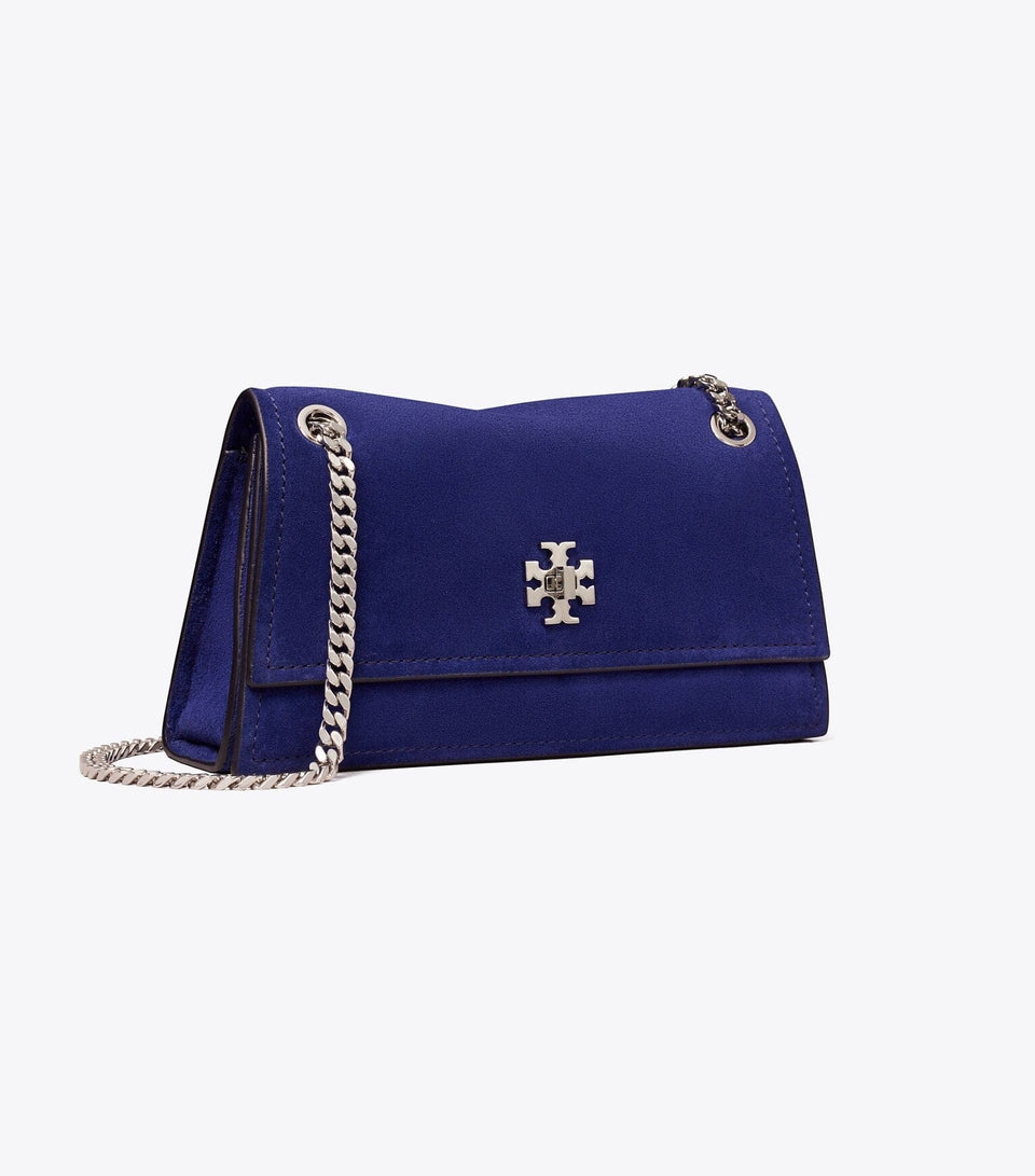 Mini Kira Turnlock Suede Shoulder Bag