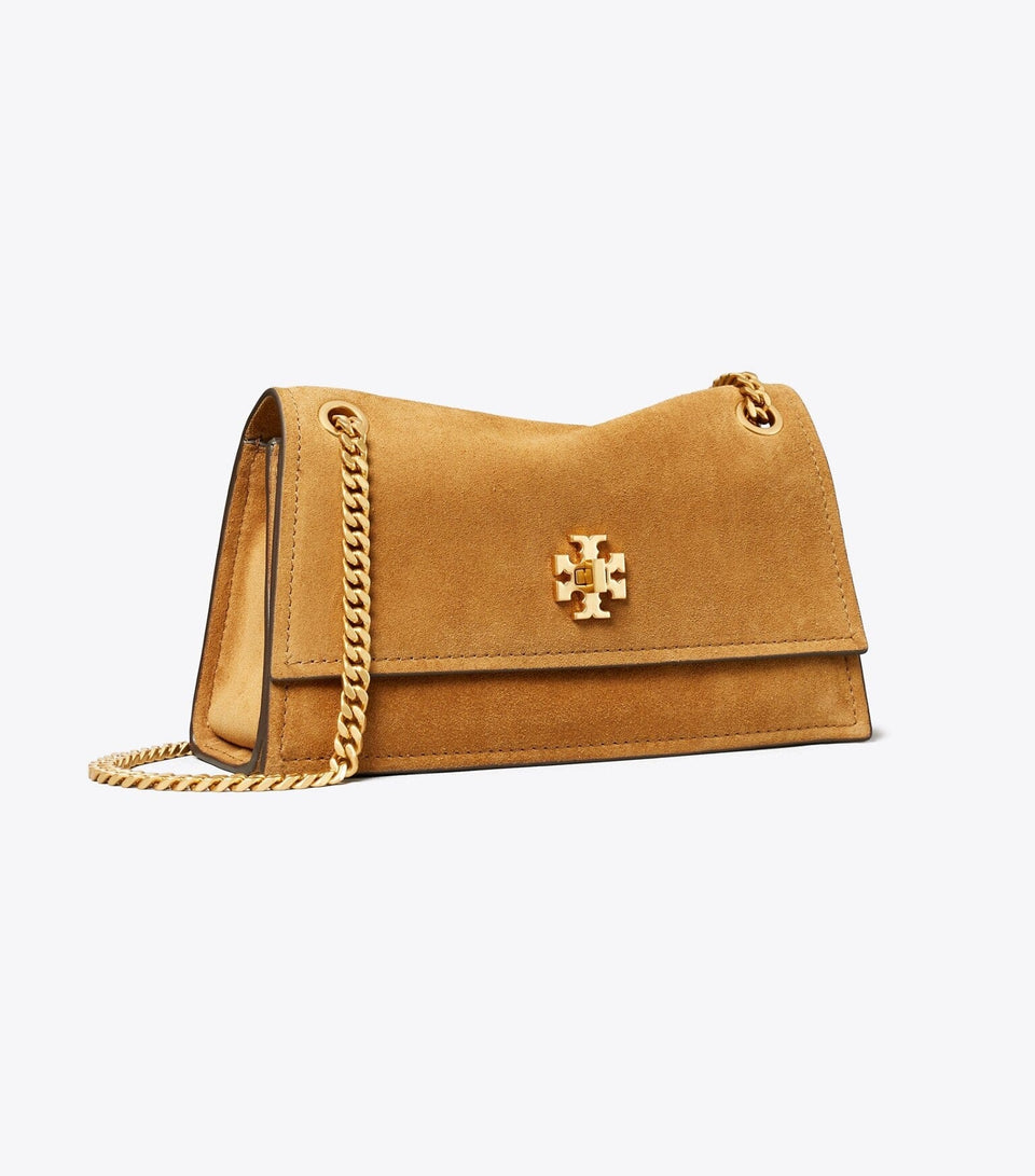 Mini Kira Turnlock Suede Shoulder Bag