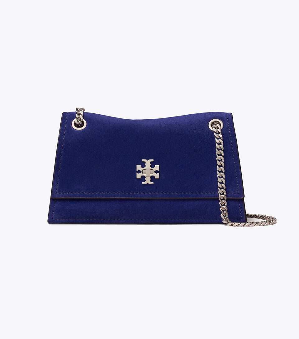 Mini Kira Turnlock Suede Shoulder Bag