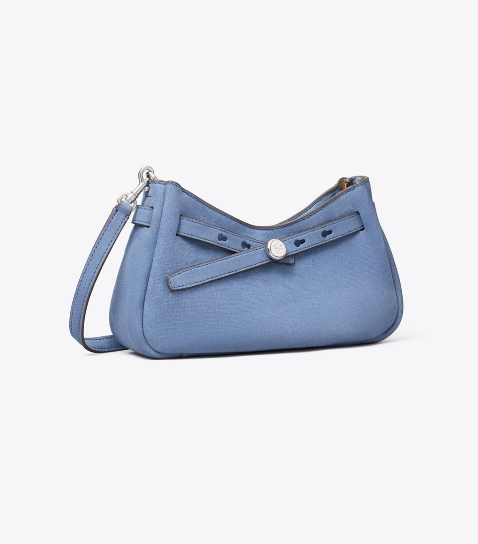 Romy Nubuck Zip-Top Crossbody Bag