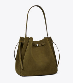 Large Romy Suede Bucket Bag