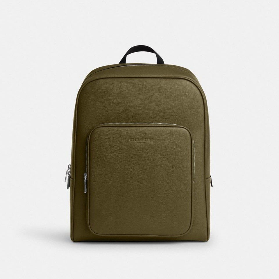 Coach Aiden Backpack Silver Olive