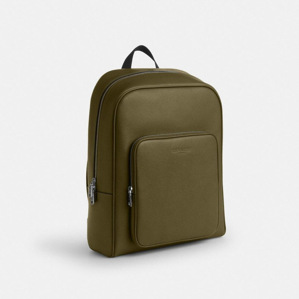 Coach Aiden Backpack Silver Olive