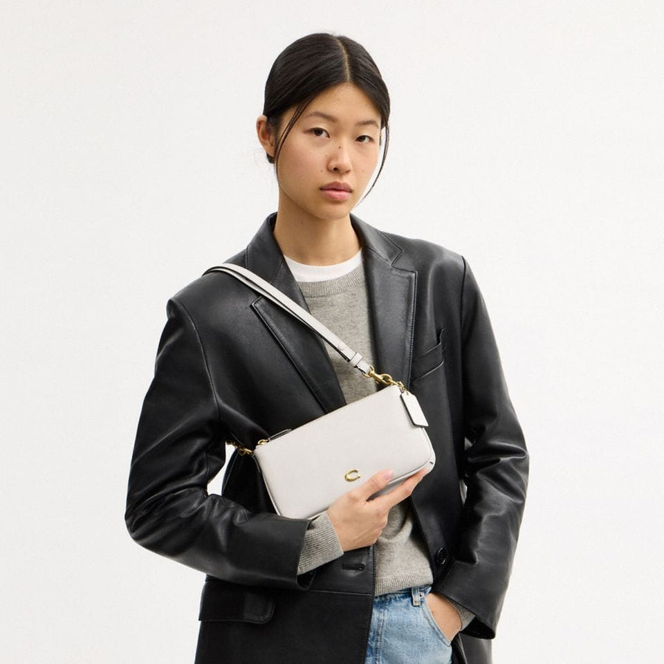 Coach Audrey Crossbody Bag Brass Chalk