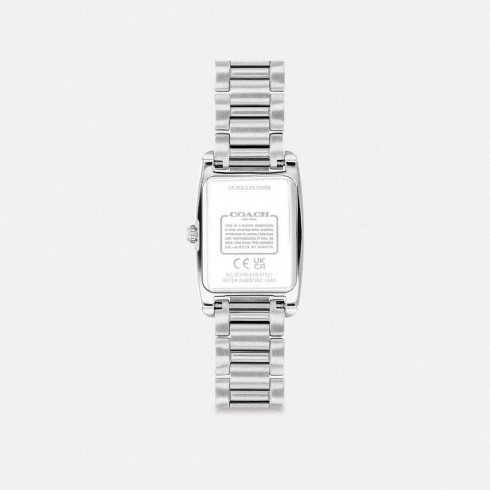 Coach Reese Watch, 20 Mm X 30 Mm Stainless Steel