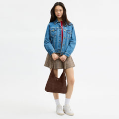 Coach Brooklyn Shoulder Bag 34 Brass Dark Chocolate
