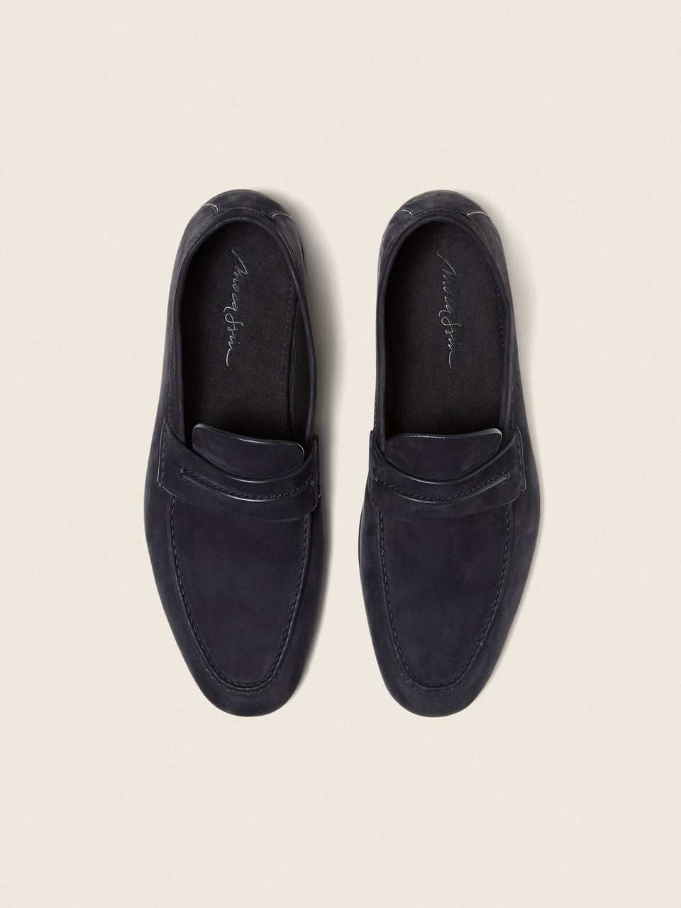 Zegna Navy Blue Secondskin Mocassin Loafer