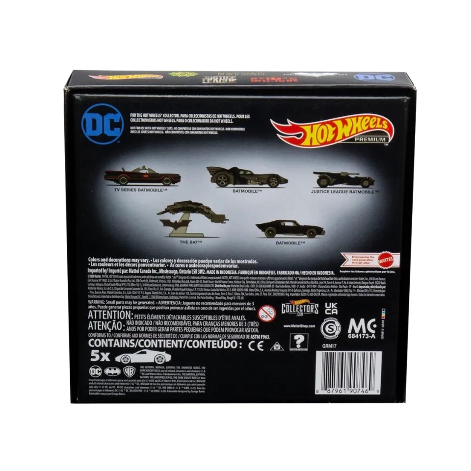 Hot Wheels DC Batman Box Set of 5