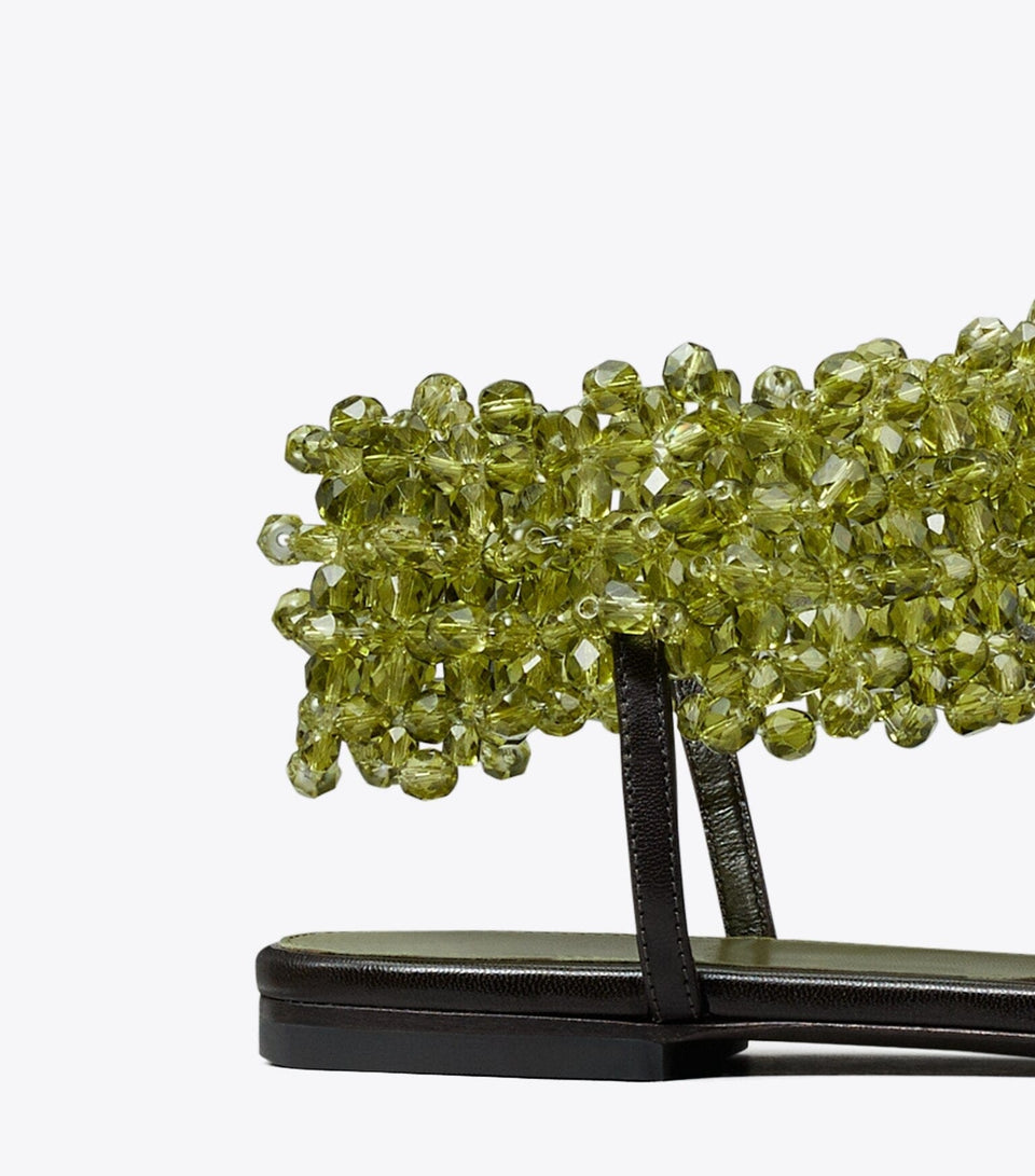 Beaded Flat Sandal